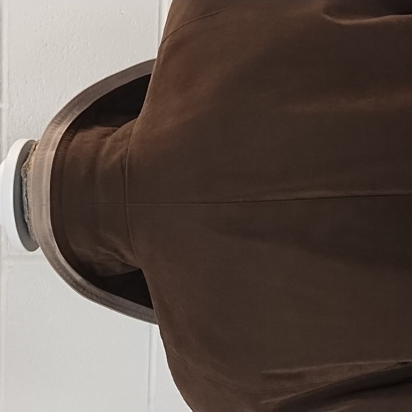 Jacqueline Ferrar Soft Sueded Lined Midi Trench Coat Jackie O Vibes Vintage - Picture 14 of 15